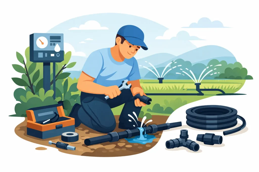Cómo reparar sistema de riego sin improvisar